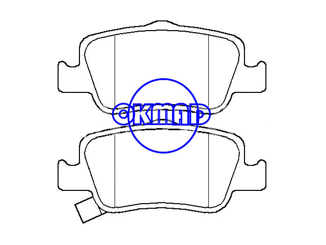Pastilha de freio TOYOTA Corolla AURIS FMSI: 8781-D1572 OEM: 04466-02190 FDB4048 GDB3480 WVA: 24664 24665 24666, F1572